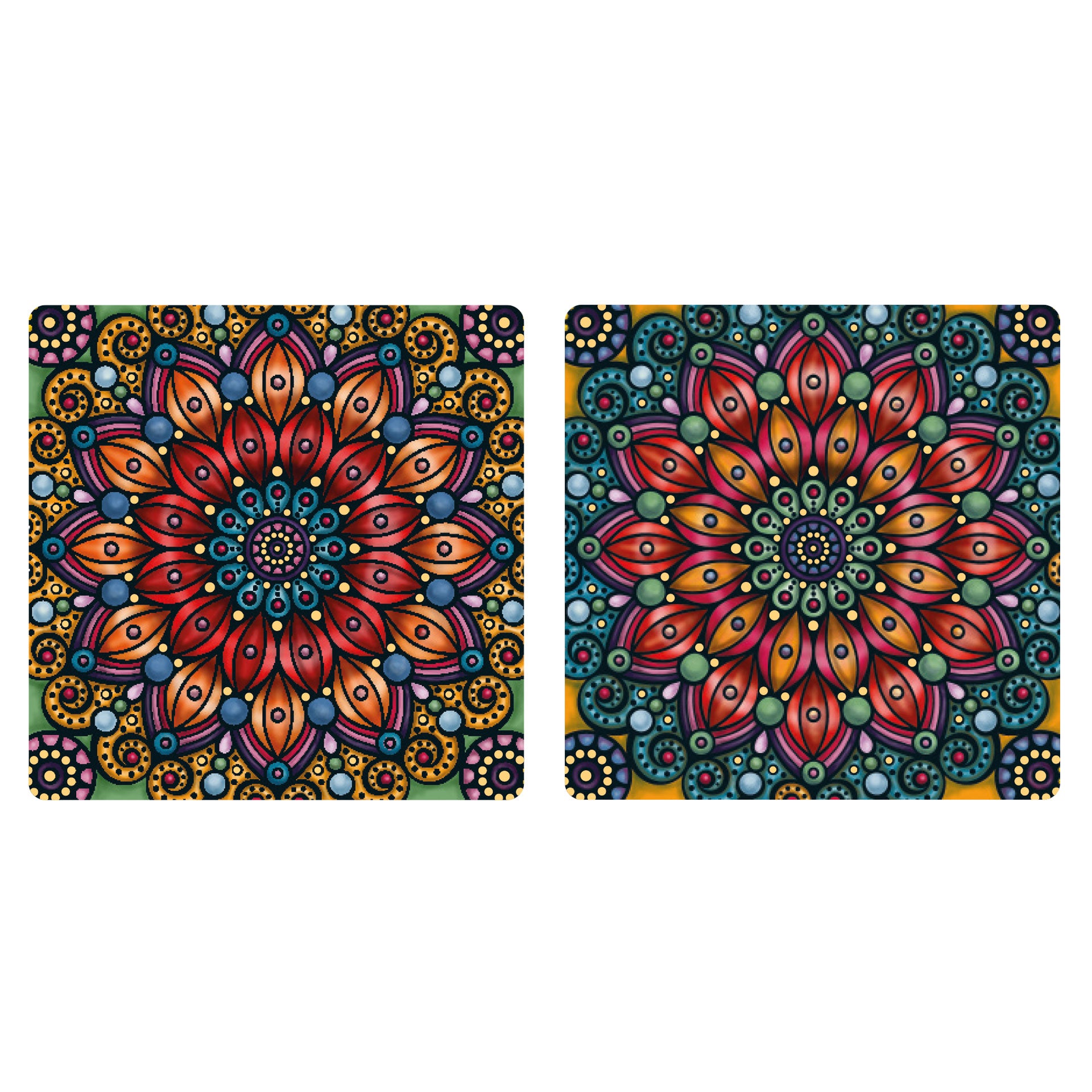 Holzpuzzle Double "Flower" inkl. Puzzlerahmen