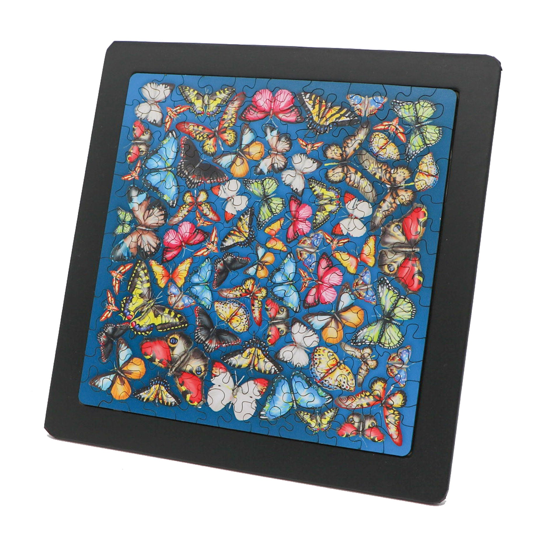 Holzpuzzle Double "Butterfly" inkl. Puzzlerahmen