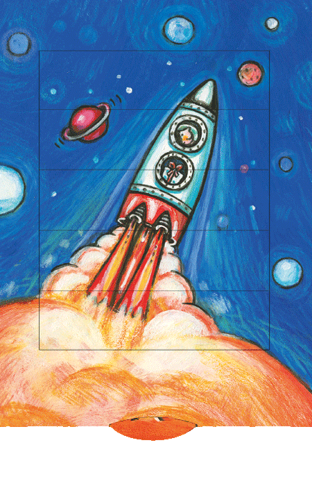 Lebende Karte "Luftpost"