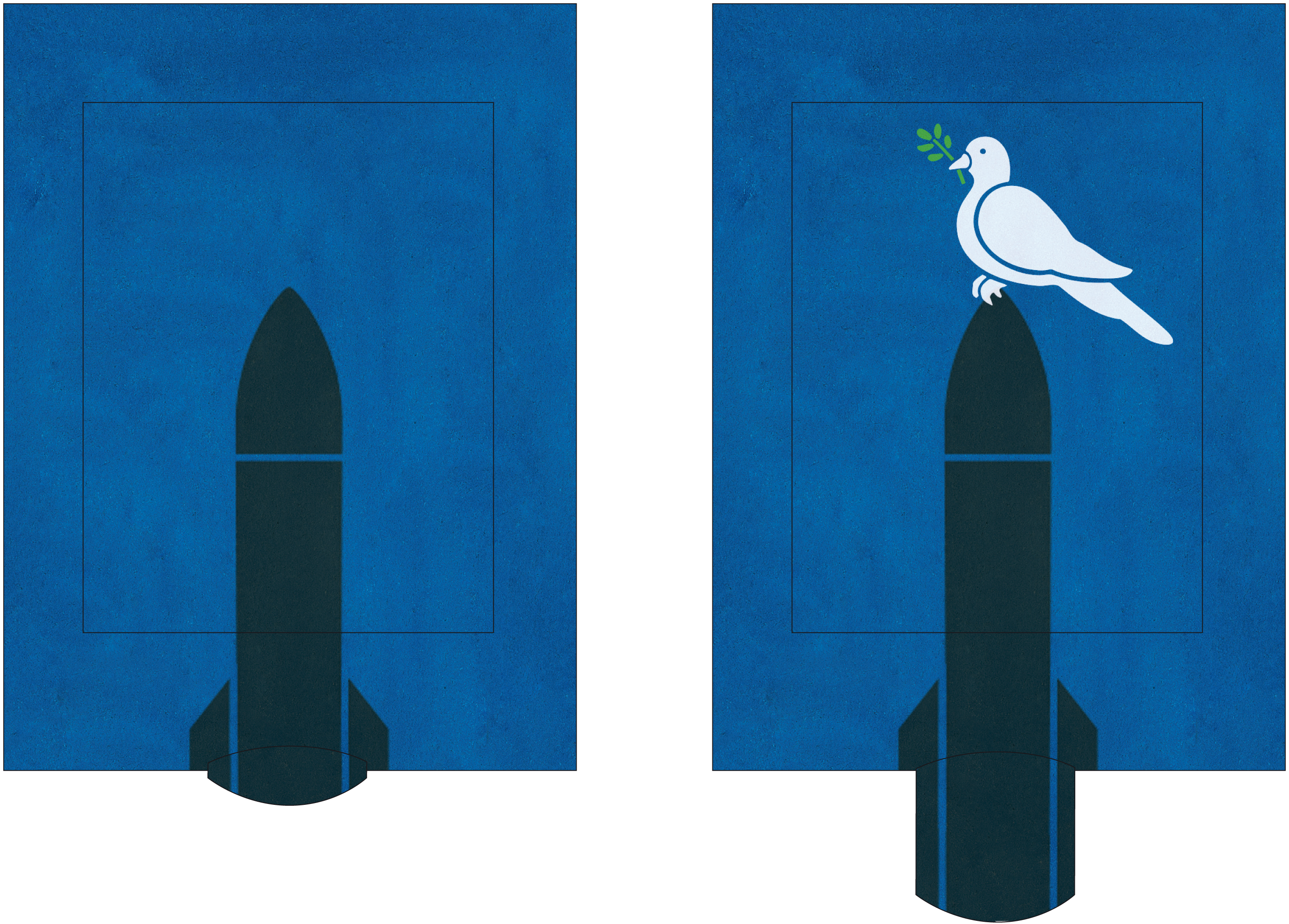 Lebende Karte "Taube"