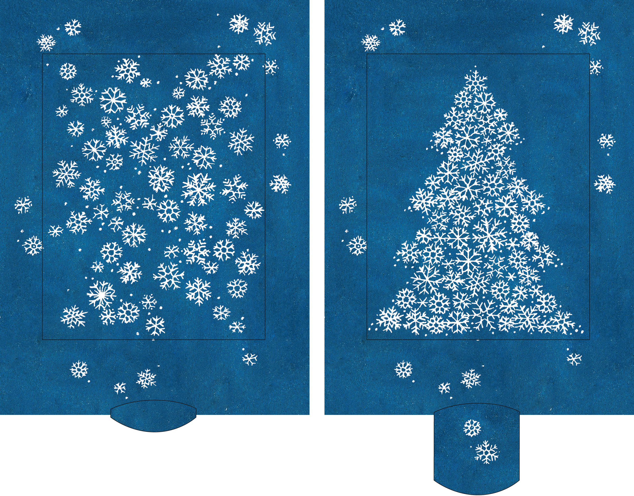 Lebende Karte "Schneeflocke"