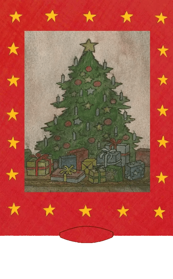 Lebende Karte "Sleeping Santa"