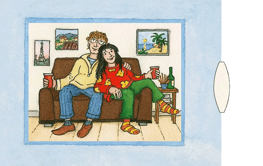 Lebende Karte "Paar"