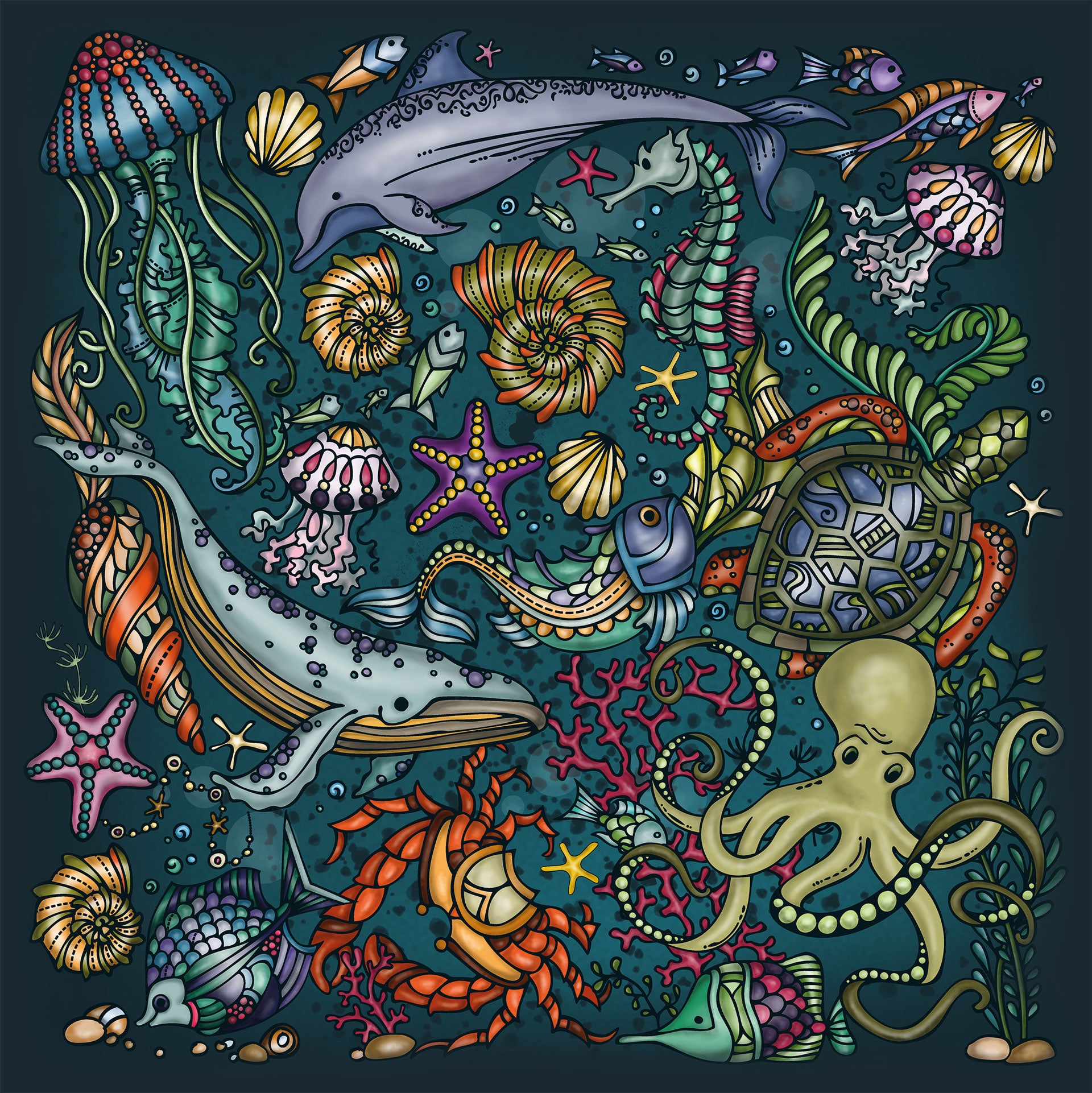 Puzzle Palapeli "Tiefsee"