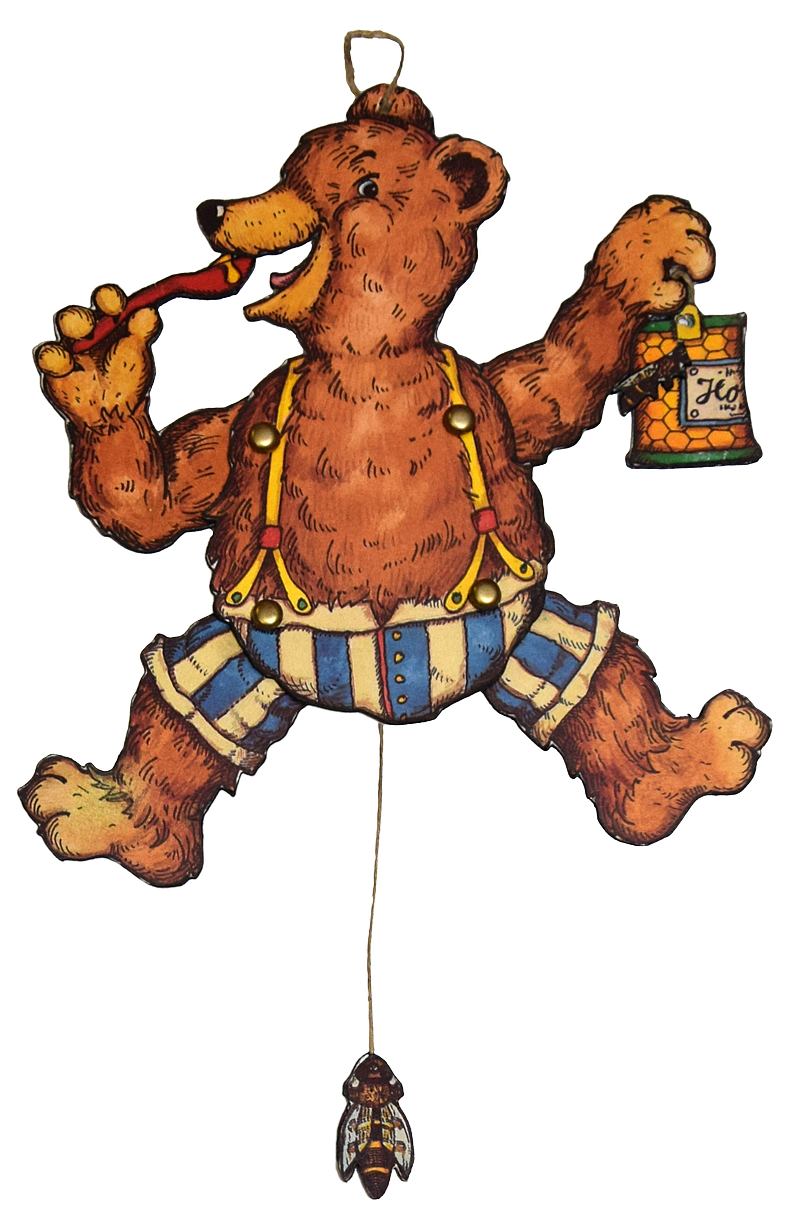 Bastelbogen Honigbär