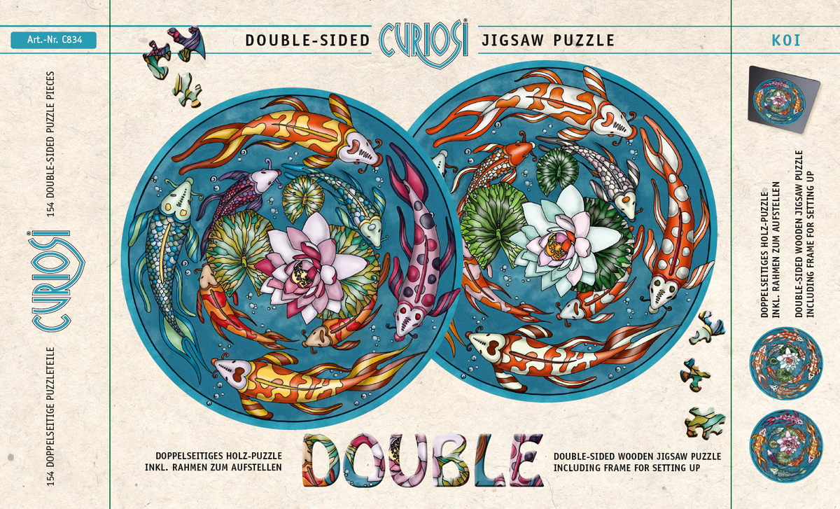 Holzpuzzle Double "Koi"