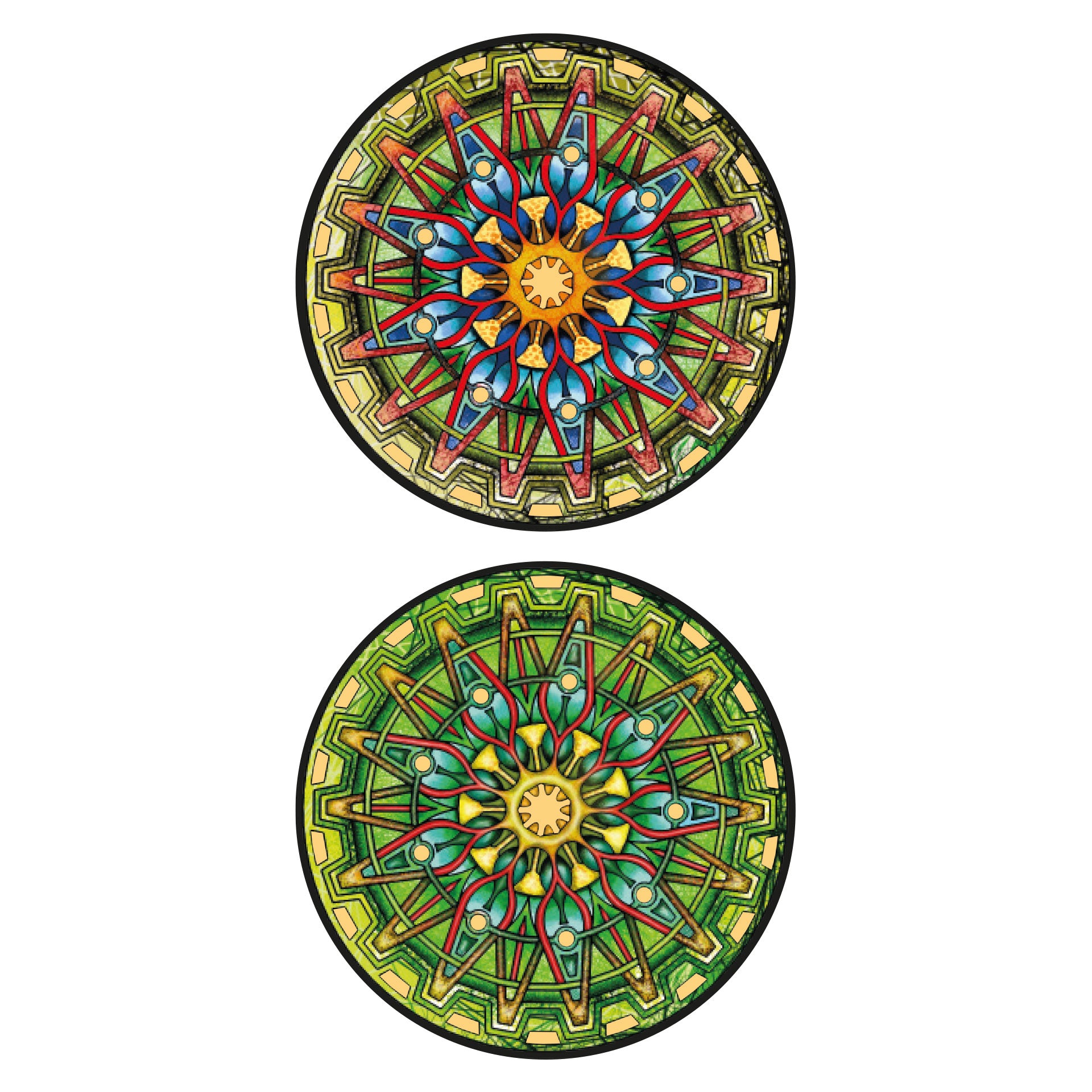 Holzpuzzle Double "Circus" inkl. Puzzlerahmen