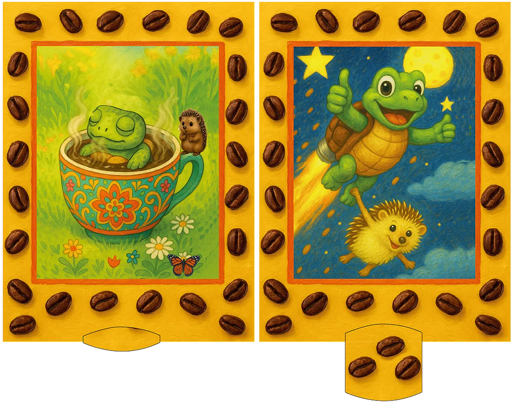 Lebende Karte "Kaffee"