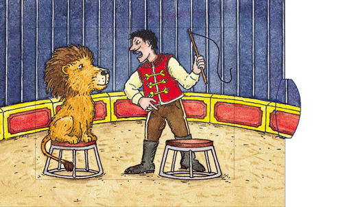 Lebende Karte "Zirkus"