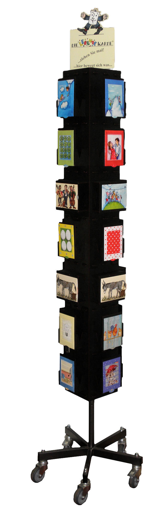 Drehdisplay für 28 Motive