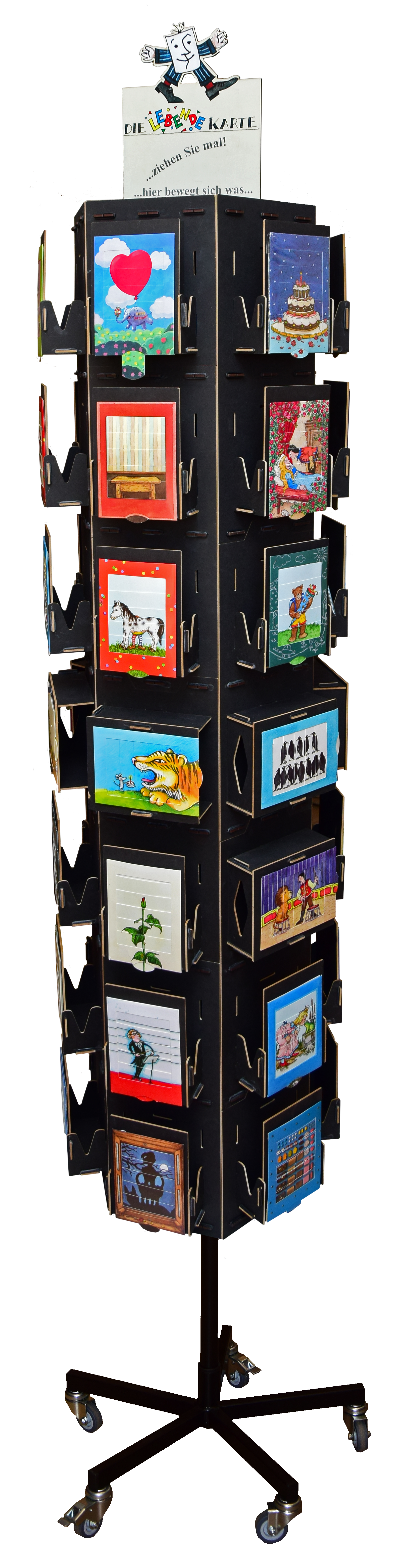 Drehdisplay für 42 Motive