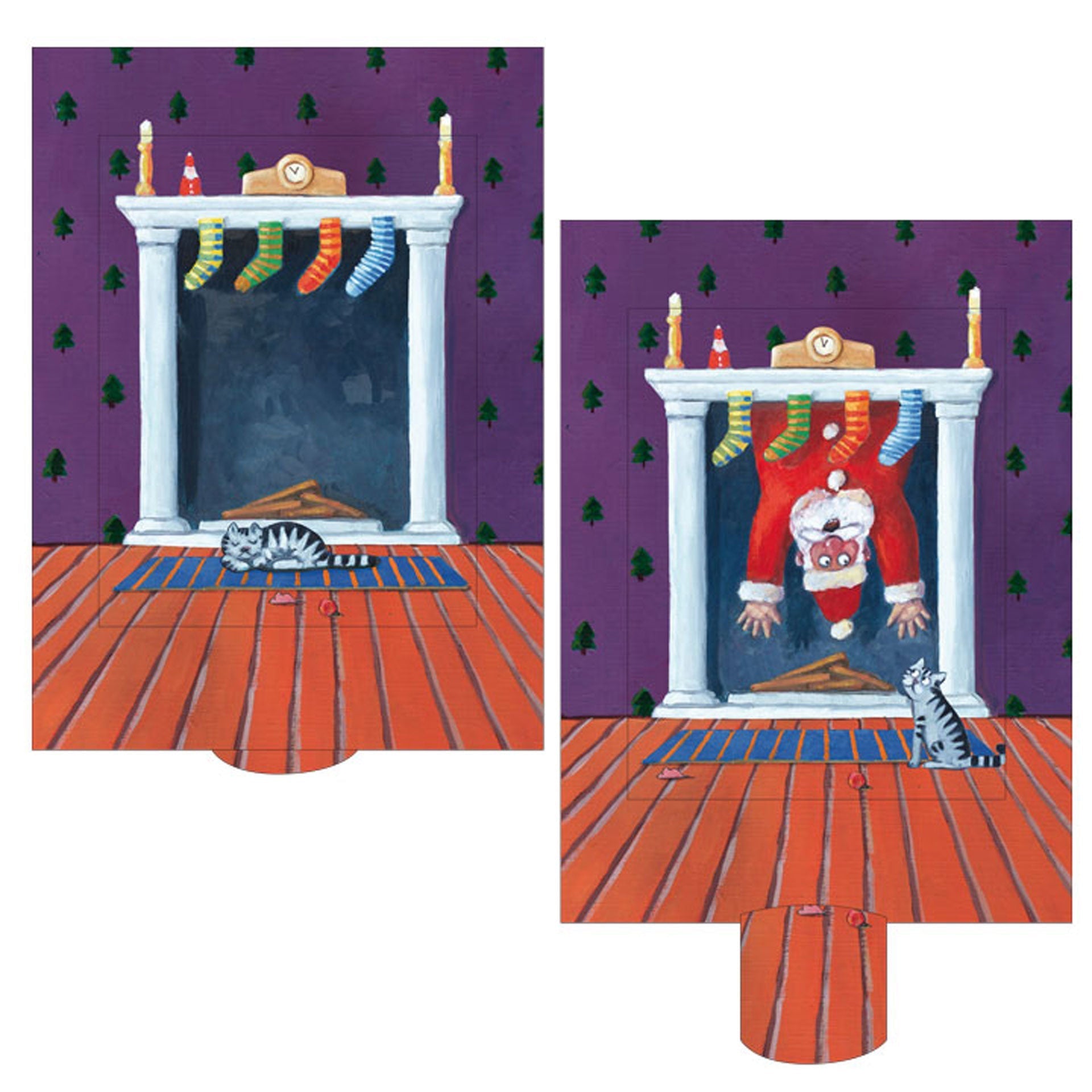 Lebende Karte "Kamin"